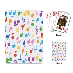 Musical Notes Playing Card