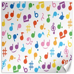 Musical Notes Canvas 12  x 12  