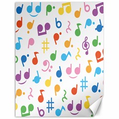 Musical Notes Canvas 12  x 16  