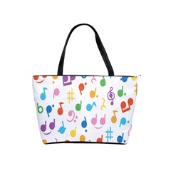 Musical Notes Shoulder Handbags by Mariart