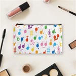 Musical Notes Cosmetic Bag (Small)  Front