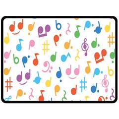 Musical Notes Fleece Blanket (Large) 