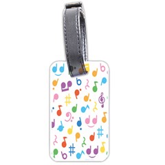 Musical Notes Luggage Tags (One Side) 