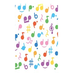 Musical Notes Shower Curtain 48  x 72  (Small) 