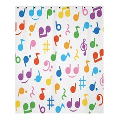 Musical Notes Shower Curtain 60  x 72  (Medium) 