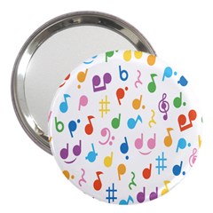 Musical Notes 3  Handbag Mirrors