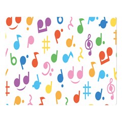 Musical Notes Double Sided Flano Blanket (Large) 