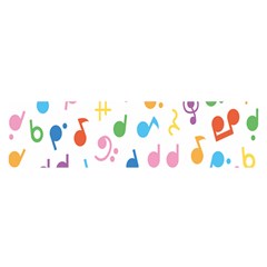 Musical Notes Satin Scarf (Oblong)