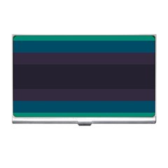 Neon Stripes Line Horizon Color Rainbow Yellow Blue Purple Black Business Card Holders by Mariart