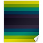 Neon Stripes Line Horizon Color Rainbow Yellow Blue Purple Black Canvas 20  x 24   19.57 x23.15  Canvas - 1