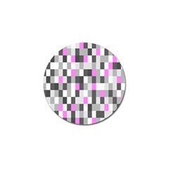 Pink Grey Black Plaid Original Golf Ball Marker (4 Pack) by Mariart