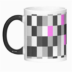 Pink Grey Black Plaid Original Morph Mugs