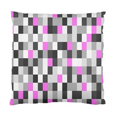 Pink Grey Black Plaid Original Standard Cushion Case (one Side) by Mariart