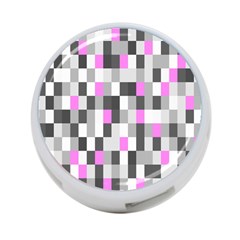 Pink Grey Black Plaid Original 4-port Usb Hub (one Side) by Mariart