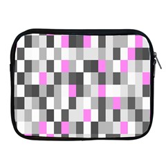 Pink Grey Black Plaid Original Apple Ipad 2/3/4 Zipper Cases by Mariart