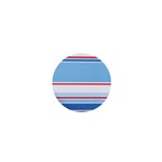 Navy Blue White Red Stripe Blue Finely Striped Line 1  Mini Buttons Front