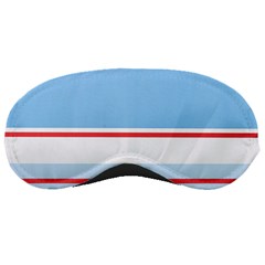 Navy Blue White Red Stripe Blue Finely Striped Line Sleeping Masks by Mariart