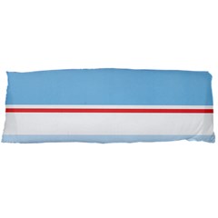 Navy Blue White Red Stripe Blue Finely Striped Line Body Pillow Case Dakimakura (two Sides) by Mariart