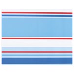 Navy Blue White Red Stripe Blue Finely Striped Line Double Sided Flano Blanket (Medium)  60 x50  Blanket Front