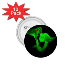 Neon Green Resolution Mushroom 1 75  Buttons (10 Pack) by Mariart