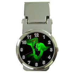 Neon Green Resolution Mushroom Money Clip Watches by Mariart