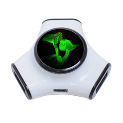 Neon Green Resolution Mushroom 3-port Usb Hub by Mariart