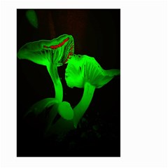 Neon Green Resolution Mushroom Large Garden Flag (two Sides) by Mariart