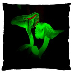 Neon Green Resolution Mushroom Large Cushion Case (one Side) by Mariart