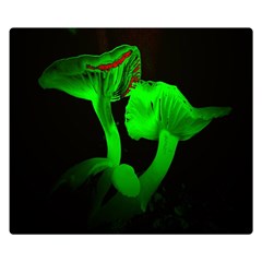 Neon Green Resolution Mushroom Double Sided Flano Blanket (small)  by Mariart