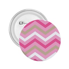 Pink Red White Grey Chevron Wave 2 25  Buttons by Mariart