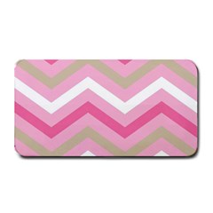 Pink Red White Grey Chevron Wave Medium Bar Mats by Mariart