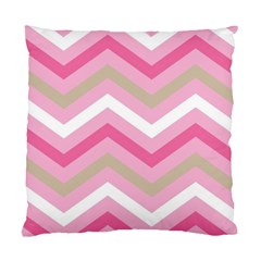 Pink Red White Grey Chevron Wave Standard Cushion Case (one Side) by Mariart