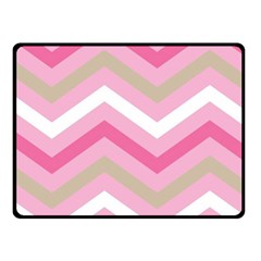 Pink Red White Grey Chevron Wave Fleece Blanket (small) by Mariart