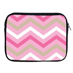 Pink Red White Grey Chevron Wave Apple Ipad 2/3/4 Zipper Cases by Mariart