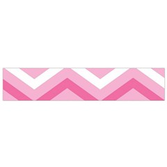 Pink Red White Grey Chevron Wave Flano Scarf (small) by Mariart