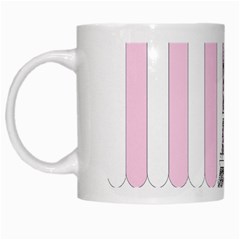 Pink Paris Eiffel Tower Stripes France White Mugs by Mariart