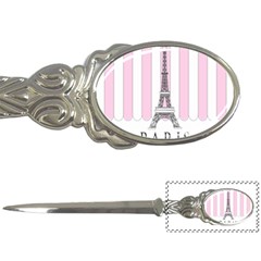 Pink Paris Eiffel Tower Stripes France Letter Openers by Mariart