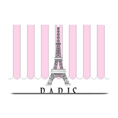 Pink Paris Eiffel Tower Stripes France Plate Mats by Mariart