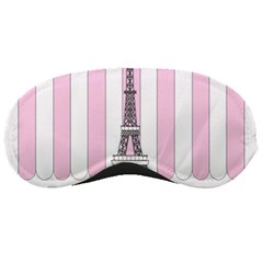 Pink Paris Eiffel Tower Stripes France Sleeping Masks by Mariart