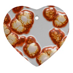 Abstract Texture A Completely Seamless Tile Able Background Design Heart Ornament (two Sides)