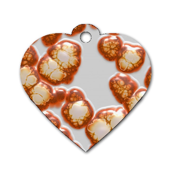 Abstract Texture A Completely Seamless Tile Able Background Design Dog Tag Heart (One Side)