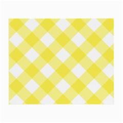 Plaid Chevron Yellow White Wave Small Glasses Cloth by Mariart