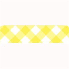 Plaid Chevron Yellow White Wave Large Bar Mats by Mariart