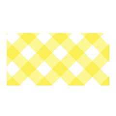 Plaid Chevron Yellow White Wave Satin Wrap by Mariart