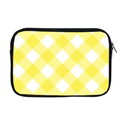 Plaid Chevron Yellow White Wave Apple Macbook Pro 17  Zipper Case by Mariart