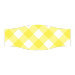 Plaid Chevron Yellow White Wave Stretchable Headband