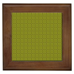 Royal Green Vintage Seamless Flower Floral Framed Tiles by Mariart