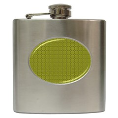 Royal Green Vintage Seamless Flower Floral Hip Flask (6 Oz) by Mariart