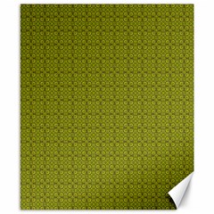 Royal Green Vintage Seamless Flower Floral Canvas 8  X 10  by Mariart