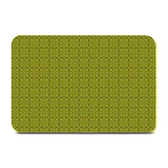 Royal Green Vintage Seamless Flower Floral Plate Mats by Mariart